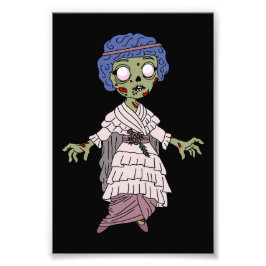 1910 Zombie Gibson Girl Fototryck