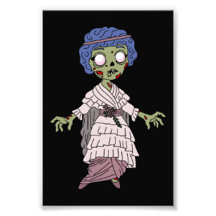 1910 Zombie Gibson Girl Fototryck