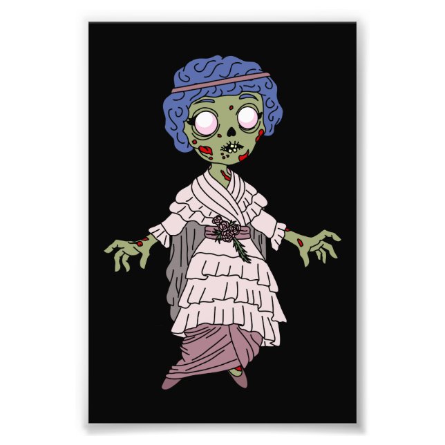 1910 Zombie Gibson Girl Fototryck (Framsidan)