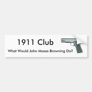 1911 vad skulle John Moses som browningpistol gör Bildekal