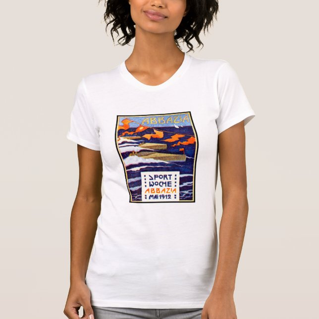 1912 Abbazia Speed Boat Tävling Tee (Framsida)