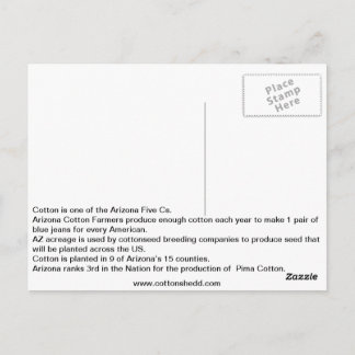 1912 Arizona vykort för bomullsfakturor
