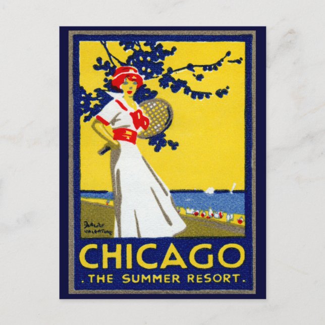 1912 Chicago, sommarsemester Vykort (Framsida)