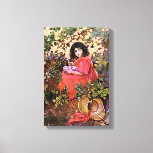 1912 FAIRYTALE BOOKART MISS MUFFETT WRAPPED CANVAS (Framsida)