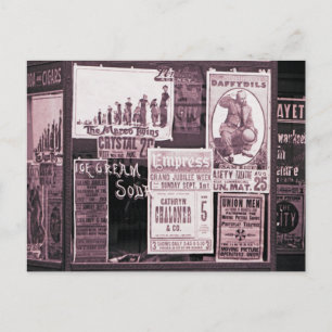 1912 Förvaringsmekanism för Windows Vaudeville Pro Vykort