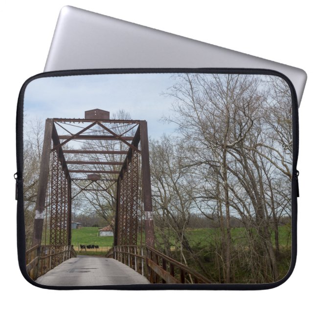 1912 Grönt Bridge Laptop sleeve (Framsidan)