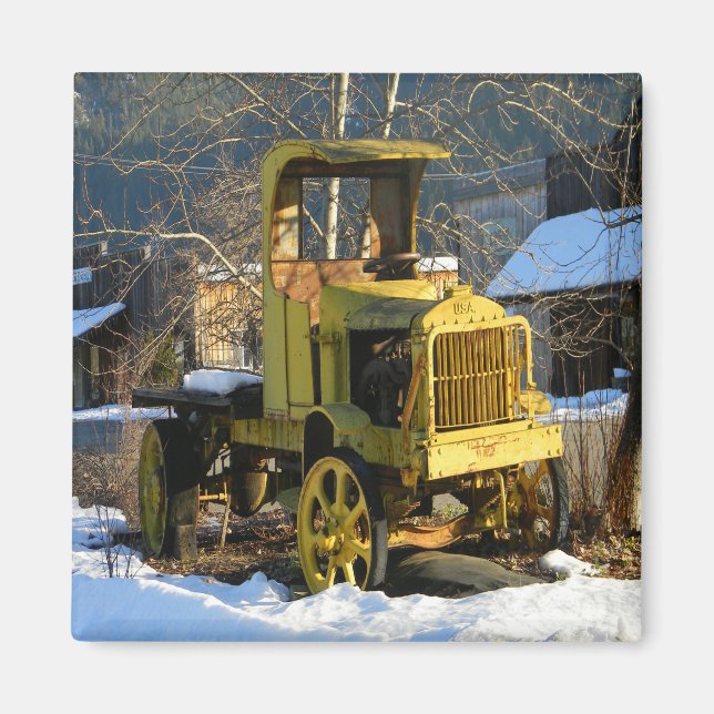 1912 Historiskt fraktande lastbil ..... Magnet (Framsidan)