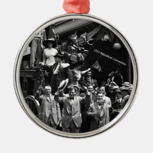 1912 Republican National Convention, Chicago, IL Julgransprydnad Metall