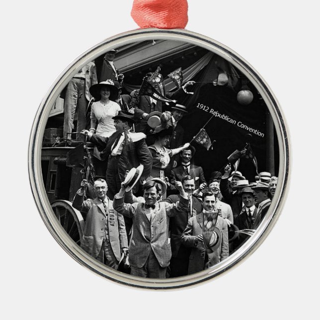 1912 Republican National Convention, Chicago, IL Julgransprydnad Metall (Framsidan)