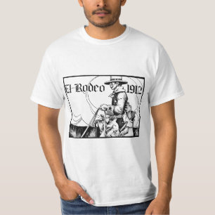 1912 Rodeo Cowboy Land western Art T Shirt