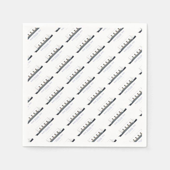 1912 Titanic 1 Pappersservett (Framsidan)