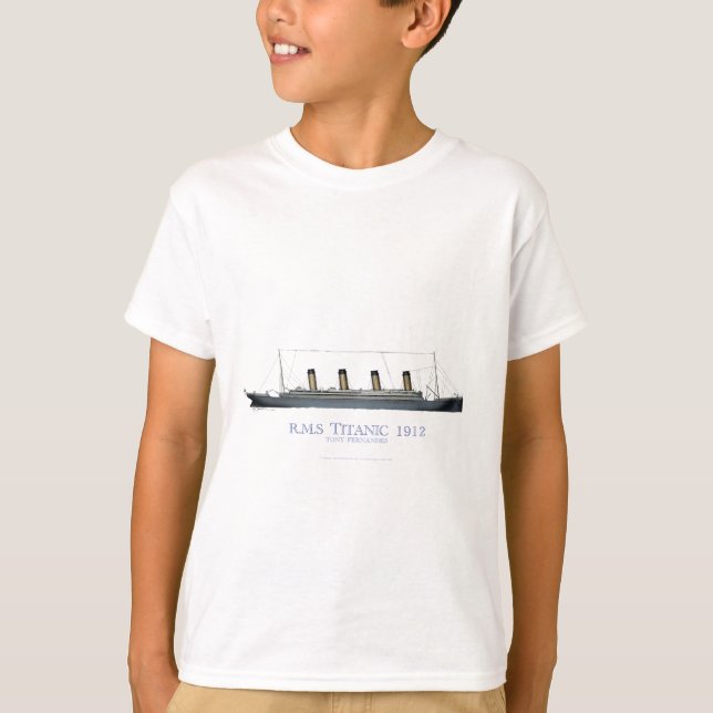 1912 Titanic 1 T Shirt (Framsida)