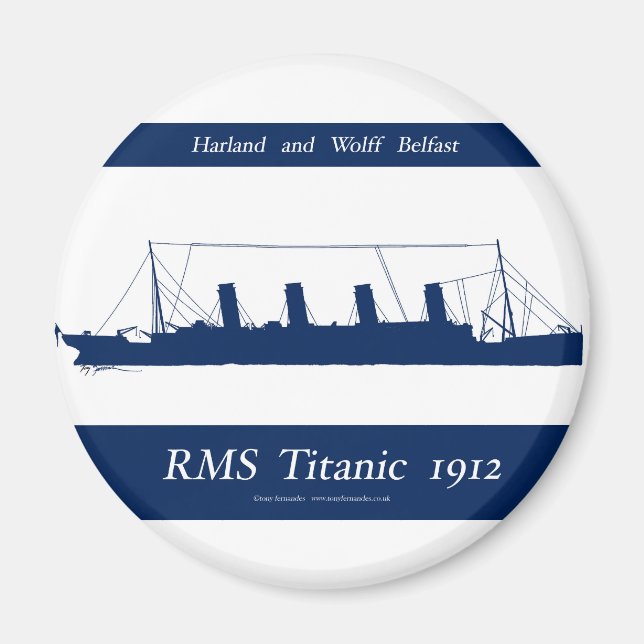 1912 Titanic 4 Magnet (Framsidan)
