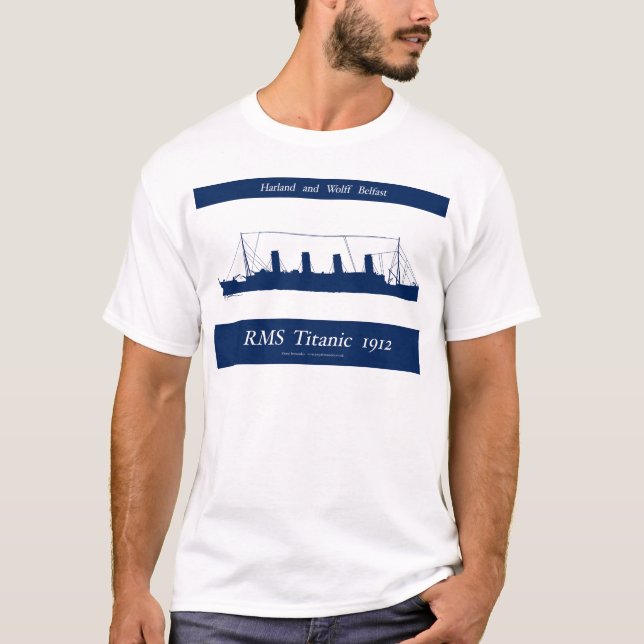 1912 titanic 4 t shirt (Framsida)