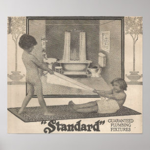 1913 Annonsering om badplatser Poster