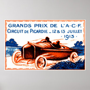 1913 års Grand Prix Poster