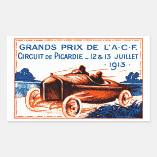 1913 års Grand Prix Rektangulärt Klistermärke
