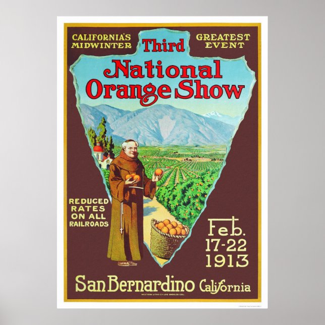 1913 års nationella Orange Poster (Framsidan)
