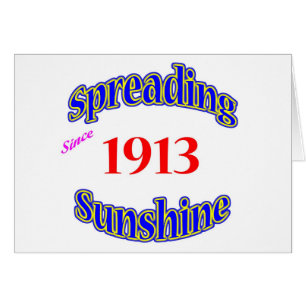 1913 fördelande solsken hälsningskort