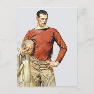 1913 Fotbollsspelare Vykort
