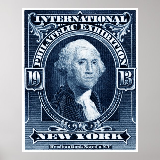 1913 New York Philatelic Exhibit Poster (Framsidan)