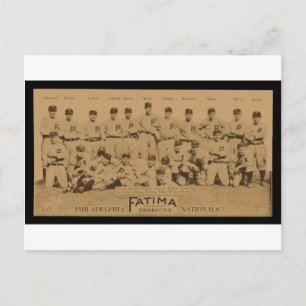 1913 Philadelphia Phillies Fatima Tobacco Card Vykort