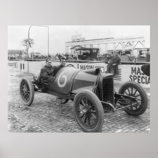 1913 Tävling-bil Poster (Framsidan)