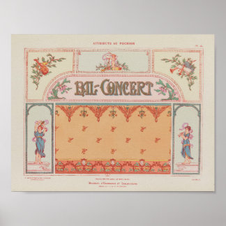 1914 Charayron Pochoir Konst Ornament Pl27 Poster