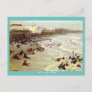"1914 Coney Island, EH Potthast" Vykort