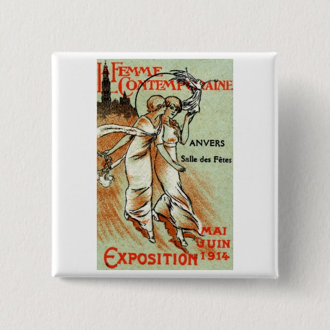1914 Expo för modern kvinna Knapp (Framsida)