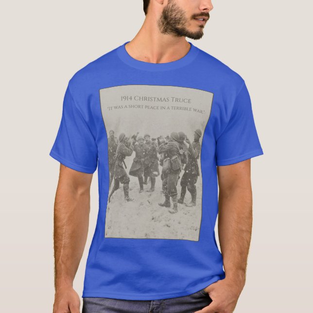 1914 julfred retro t shirt (Framsida)