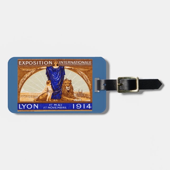 1914 Lyon Internationell Expo Poster Bagagebricka (Horisontell Framsida)