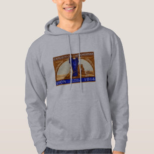 1914 Lyon Internationell Expo Poster Hoodie