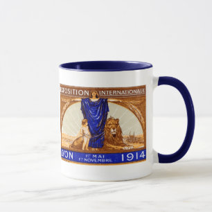 1914 Lyon Internationell Expo Poster Mugg