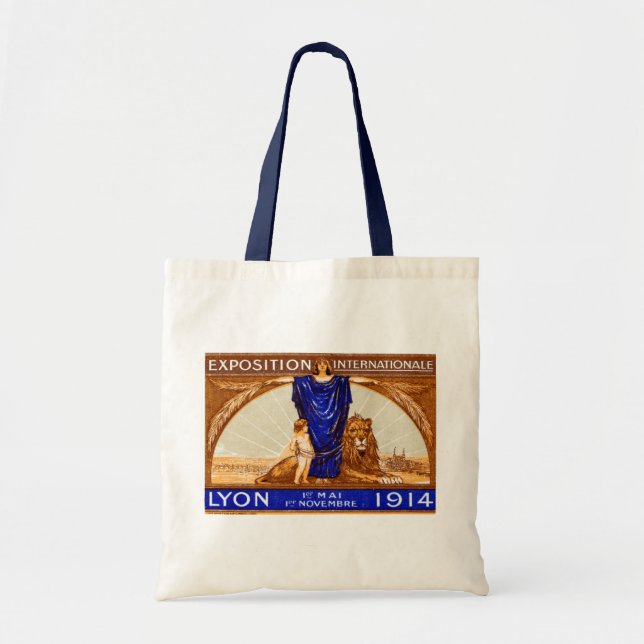 1914 Lyon Internationell Expo Poster Tygkasse (Framsidan)