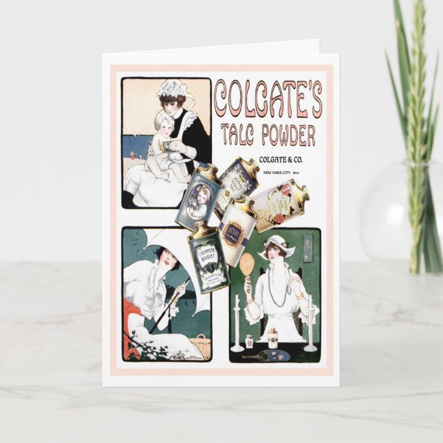 1914! "PAMPER DIG SJÄLV" REKLAM HÄLSNING KORT (Framsida)