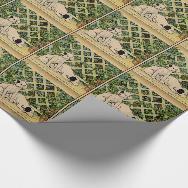 1914: två hundar är nyfikna presentpapper (Hörn)