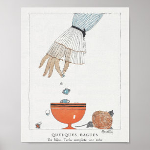 1914 vintage mode-platta poster