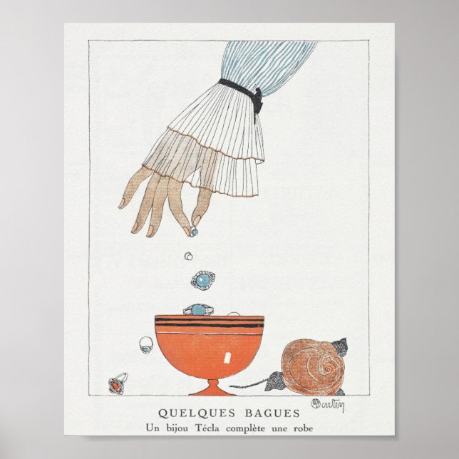 1914 vintage mode-platta poster (Framsidan)