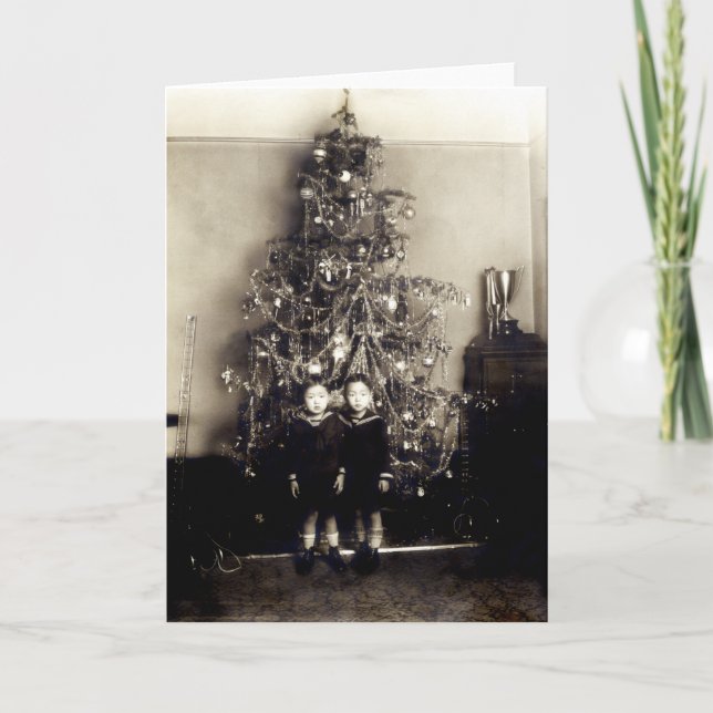 1915 asiatiska amerikanjul helgkort (Framsida)