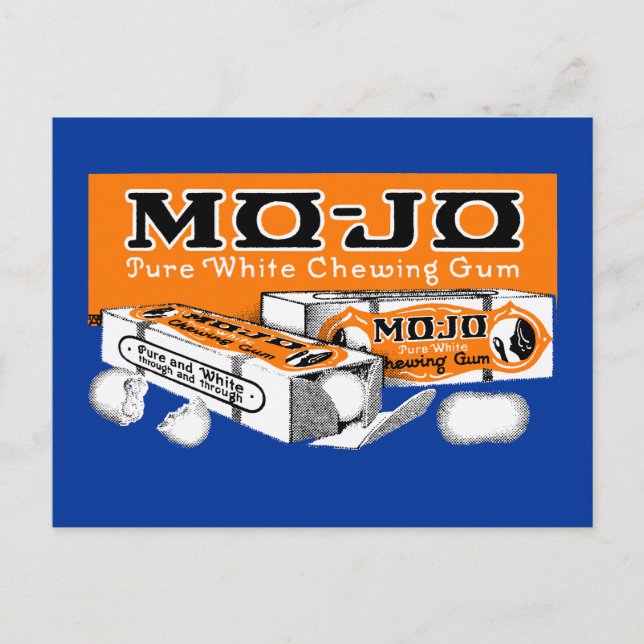 1915 Mo-Jo Chewing Gum Vykort (Framsida)