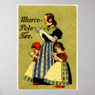 1915 Njut av Marco Polo Tea Poster