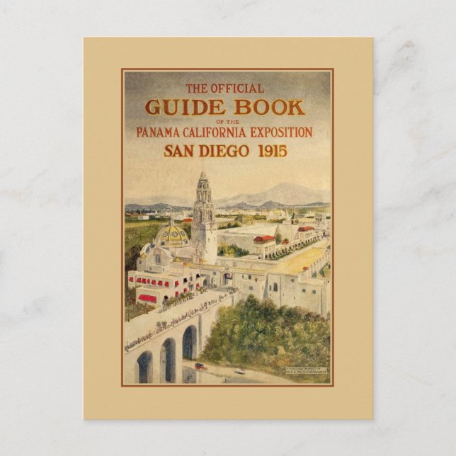 1915 Panama-California Exposition Vykort (Framsida)