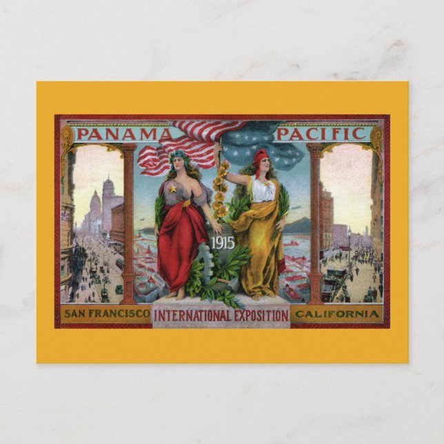 1915 Panama Pacific Internationell Exposition Vykort (Framsida)