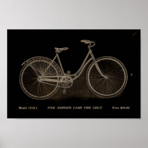 1915 Poster Camp Fire Girls, Cycle and Art