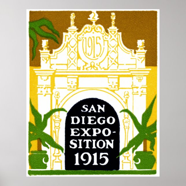 1915 San Diego Exposition Poster (Framsidan)