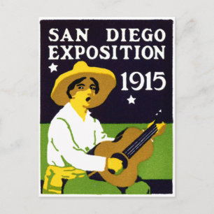 1915 San Diego Exposition Vykort