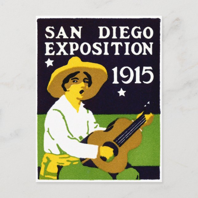 1915 San Diego Exposition Vykort (Framsida)