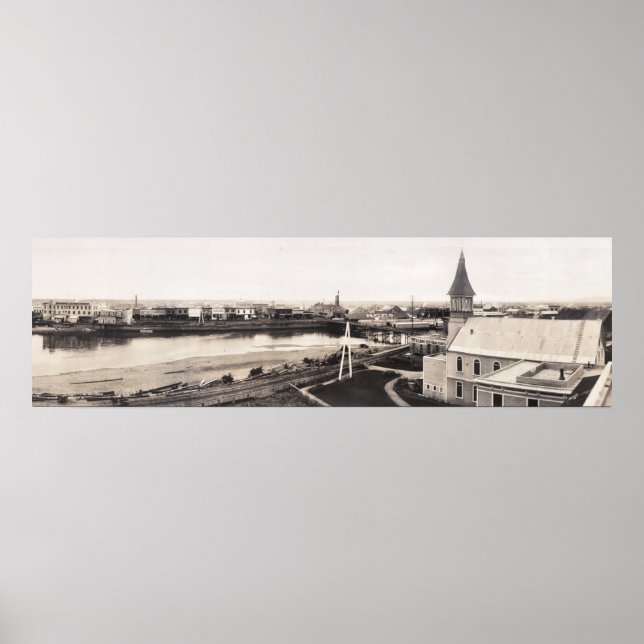 1915 View of Fairbanks, AK Yard Long Photograph Poster (Framsidan)