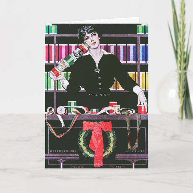 1916 Coles Phillips tidskrifts omslag Helgkort (Framsida)